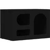 vidaXL TV Kast ELST 60 x 35 x 40 cm Zwart Bewerkt hout