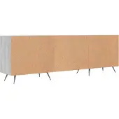 vidaXL Tv-meubel 150x30x50 cm bewerkt hout grijs sonoma eikenkleurig