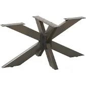 vidaXL Salontafelpoot spider vorm 98x58x(42-43) cm staal naturel