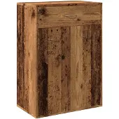 vidaXL Schoenenkast 60x35x84 cm bewerkt hout oud houtkleurig
