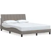 vidaXL Bedframe zonder matras "Hanko" stof taupe 140x200 cm