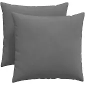 vidaXL Zitkussens 2 pcs Donkergrijs 50 x 50 cm Stof