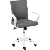 Beliani MODRA - Bureaustoel - Donkergrijs - Polyester