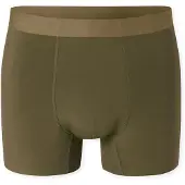 Schiesser Boxershorts ' Modern Bonded ' kaki / olijfgroen