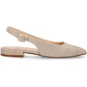 Manfield Beige suède slingbacks | Maat 38