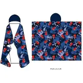 Spider-man Spiderman fleece plaid met capuchon 120 x 150 cm - polyester