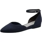 Tamaris Ballerina met riempjes navy