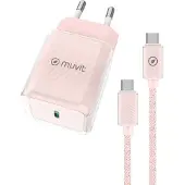 Muvit For Change Pd 30w Usb-c-wandlader + Usb-c-kabel 1 M 3a