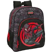 Marvel rugzak Miles Morales, 15 liter, 32x38x12 cm, zwart/grijs. Kinderrugzak, zwart/grijs, one size