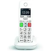 Gigaset E290, analoge/DECT-telefoon, draadloze headset, luidsprekerfunctie, 150 nummers, nummerherkenning, wit