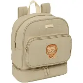 Safta Kleuterbeurs Leeuw, 22x27x10 cm, lunchtas, beige, voor kinderen, één maat