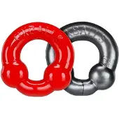 Oxballs - Ultraballs Cockring - 2 stuks - Cockring - Staal & Rood