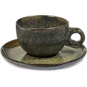Serax Surface by Sergio Herman cappuccinokop en schotel indi grey