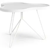 Swedese Flower Mono Table 66 Cm Ash - Salontafels Essen Finee White Stained - 29035|AH20