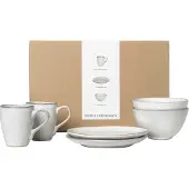 Broste Copenhagen Nordic Sand ontbijtset voor twee 6-delig