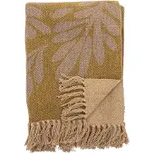 Bloomingville Lark katoenen plaid 130x160 cm Geel