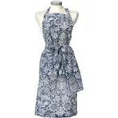 Klippan Yllefabrik Sunflower schort Dark denim