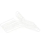 Scandi Living Smooth kledinghanger 5-pack White