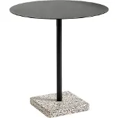 HAY Terrazzo eettafel Ø70 cm Grey terrazzo-anthracite
