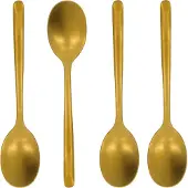 Nicolas Vahé theelepel 4-pack Antiek gouden afwerking