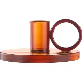 Muurla Loop kandelaar Ø11 cm Amber