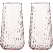 Marimekko Syksy long tumblerglas 2-pack Light pink