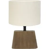 Light & Living Tafellamp kardan/livigno hout/ Ø20x29cm