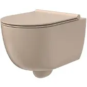 Xenz Gio hangtoilet 52 cm exclusief zitting turboflush vortexspoeling zand mat