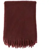 Scandi Living Dune mohair plaid 130x170 cm Plum