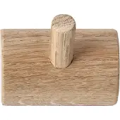 1898 Allsarp kapstokje 1 knop Eikenhout