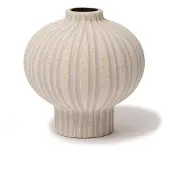 Lindform Cecilia vaas Sand white stone stripe