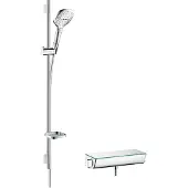 Hansgrohe Raindance Select E - 120 doucheset met Ecostat Select thermostaat, 3 jet, chroom 27039000