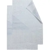 NJRD Stripes keukenhanddoek 47x70 cm 2-pack Blauw-wit