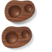 Ferm Living Eierdop Cairn Dark Brown (Set van 2)