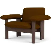 Audo Copenhagen Brasilia fauteuil low back Dark oak-Baru 0450