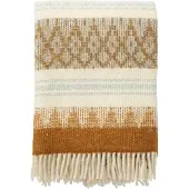 Klippan Yllefabrik Freja Plaid 130x200 Cm - Plaids & dekens Wol Amber - 212403