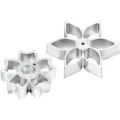 Plate-It flower power wafelklem 2-pack Staal