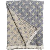 Almedahls Korg plaid 170x120 cm Blauw-beige