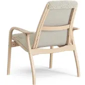 Swedese Laminett Fauteuil gelakt Beuken / schapenvacht Moonlight (beige)