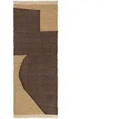Ferm Living Forene gangloper Tan-Chocolate, 80x200 cm