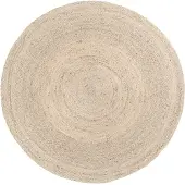 Dixie Elin vloerkleed natural grey Ø125 cm