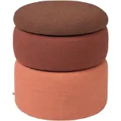 Broste Copenhagen Pond poef roest - Ø38XH42CM
