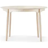 Stolab Carl eettafel deelbaar Ø115 cm Berkenhout lichte matte lak