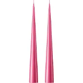 Ester & Erik kegelkaars 37 cm 2-pack gelakt Clear pink 41