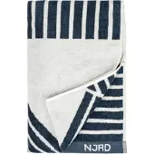 NJRD Stripes badhanddoek 70 x 140 cm Blauw