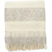 Klippan Yllefabrik Freja wollen plaid Grijs