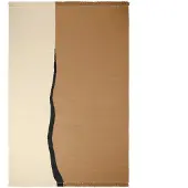 Ferm Living Vloerkleed Soil Kelim Dark Sand / Off-White (200 x 300 cm)