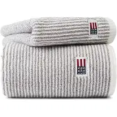Lexington Icons Original Striped badhanddoek 100x150 cm White-gray