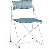 HAY X-Line Indoor Outdoor stoel Powder blue-hot galvanised