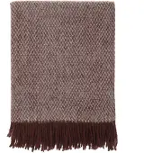 Scandi Living Sandstone wollen plaid 130x180 cm Burgundy